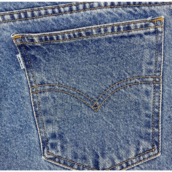 Levis 553 Jeans Mens 42x36 Denim 90s USA Relaxed Straight Dark Mid Rise Vintage - Picture 16 of 16
